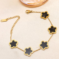 Black Midnight Blossom Bracelet