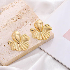 Golden Teardrop Elegance Earrings