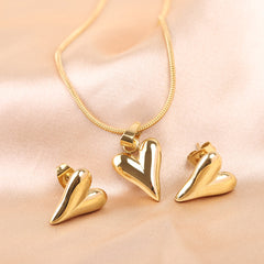 Romantic Heart Drop Pendant