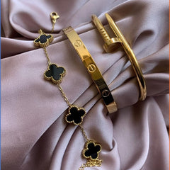 3 pack Deal(Cartier+Nail+Clover bracelet