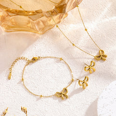 Bow Set (necklace + Bracelet +Earing