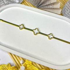 White Luminous Clover Aureate Whisper