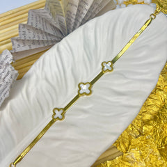 White Luminous Clover Aureate Whisper