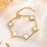 White Midnight Blossom Bracelet