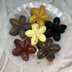 Solid Doted Hair Claws