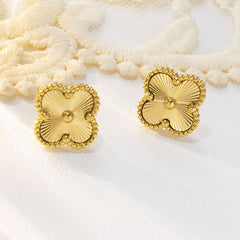 Golden Clover Deal(Necklace +Earrings