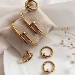 Nail Bangle +Nail ring (Full set)