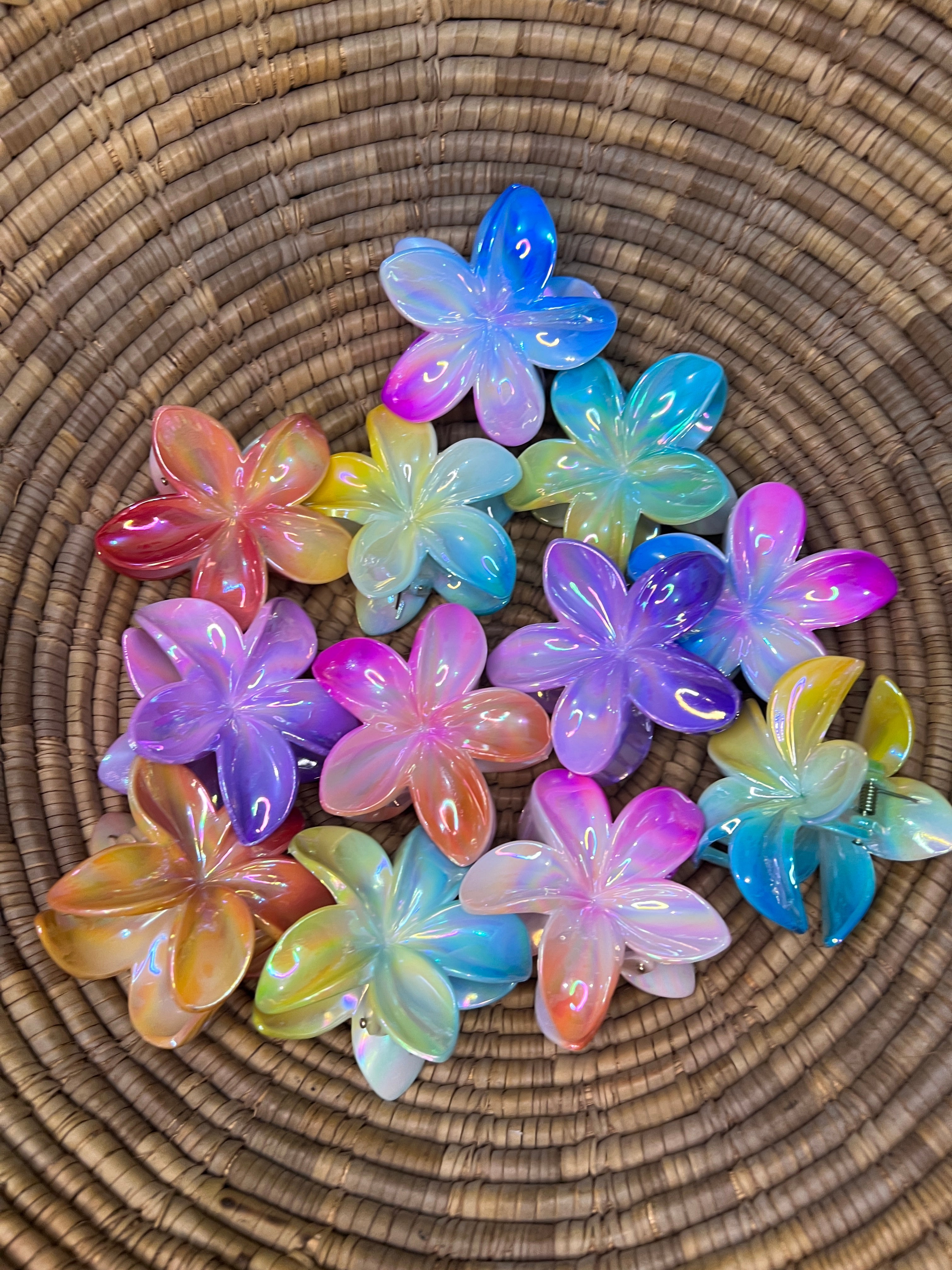 Opal Petal Hair Claw clip