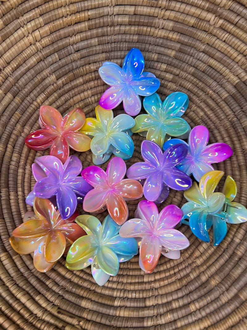 Opal Petal Hair Claw clip