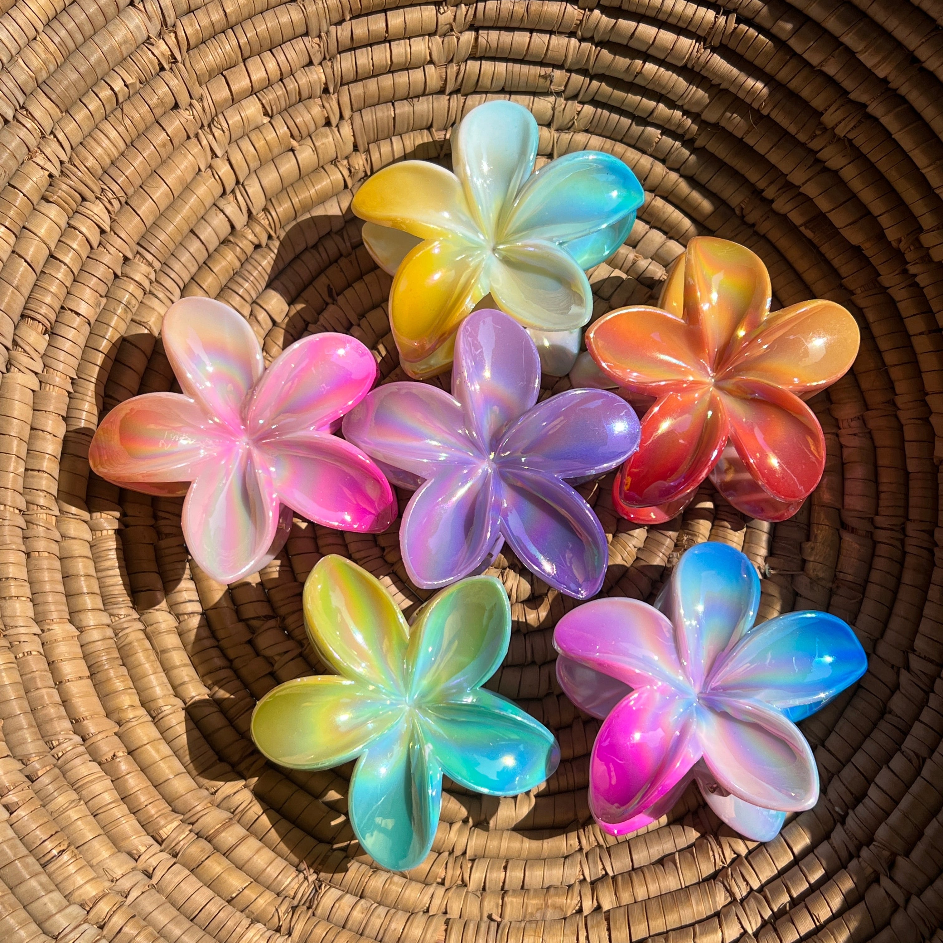 Opal Petal Hair Claw clip
