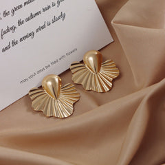 Golden Teardrop Elegance Earrings