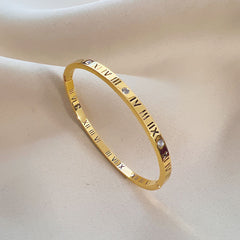 Timeless Roman Numeral Bangle
