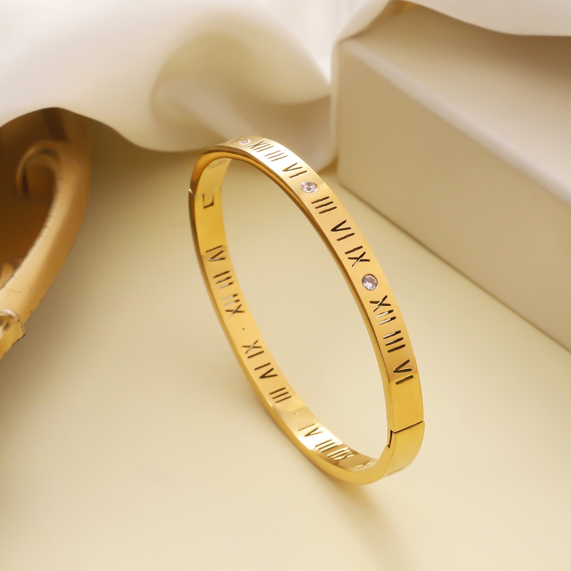 Timeless Roman Numeral Bangle