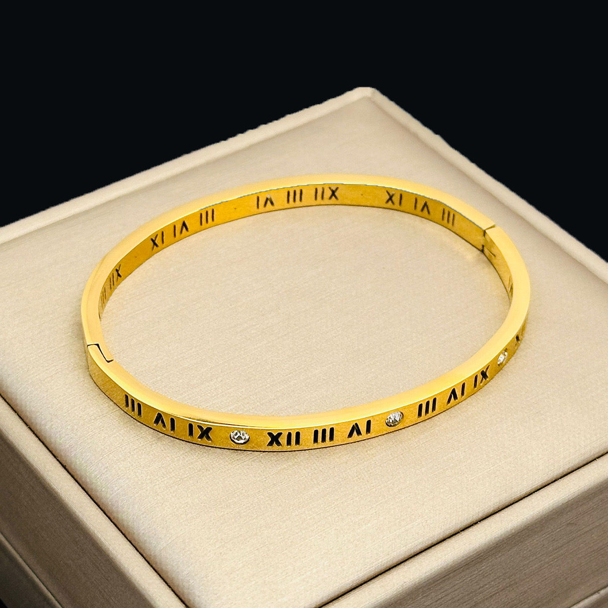 Timeless Roman Numeral Bangle