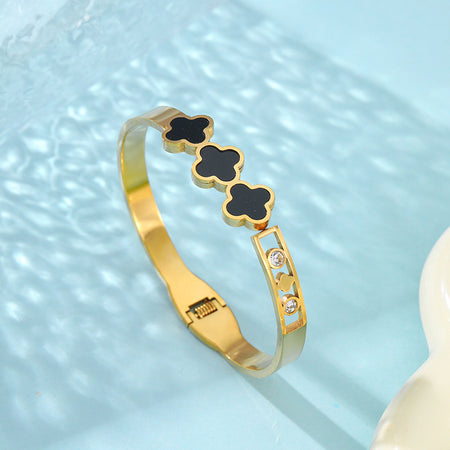 Elegant Triple Clover Bracelets