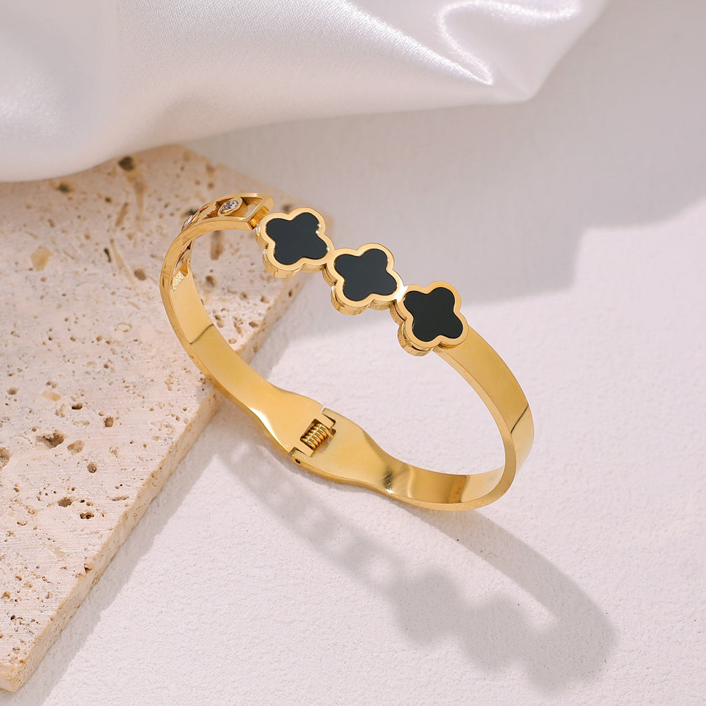 Elegant Triple Clover Bracelets