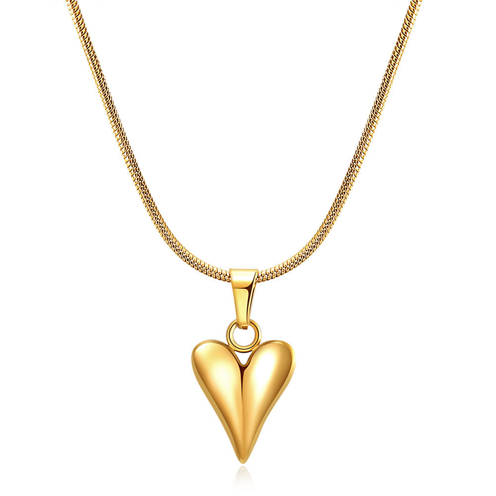 Romantic Heart Drop Pendant