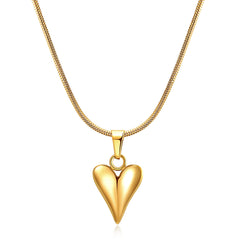 Romantic Heart Drop Pendant