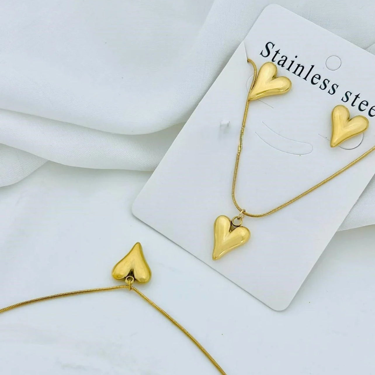 Romantic Heart Drop Pendant