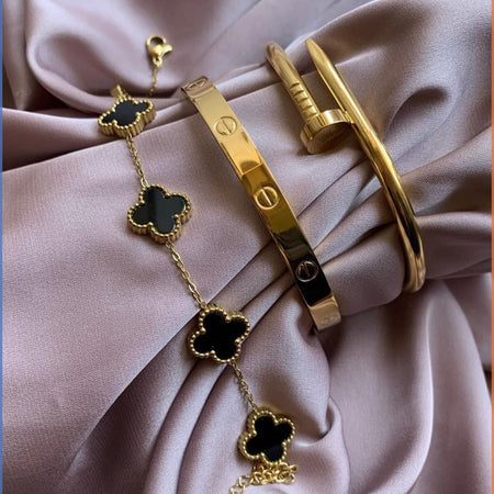 3 pack Deal(Cartier+Nail+Clover bracelet