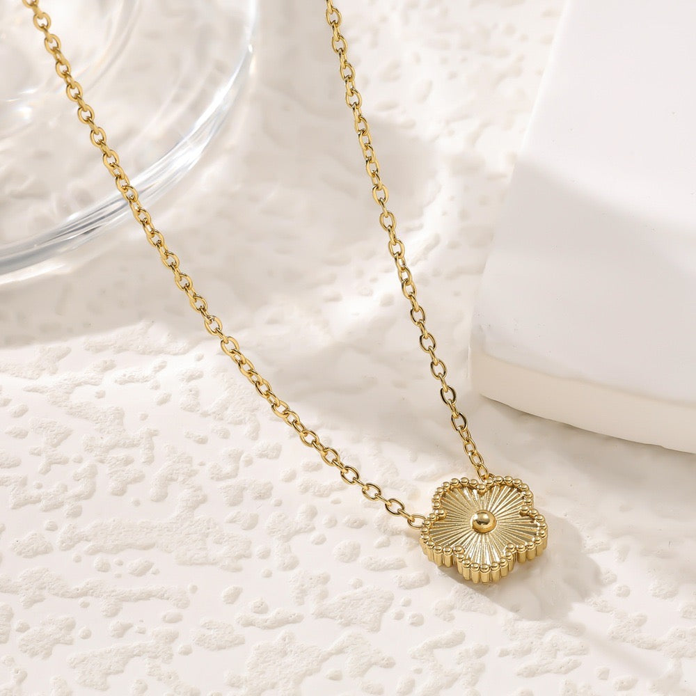 Golden Floral Pendant