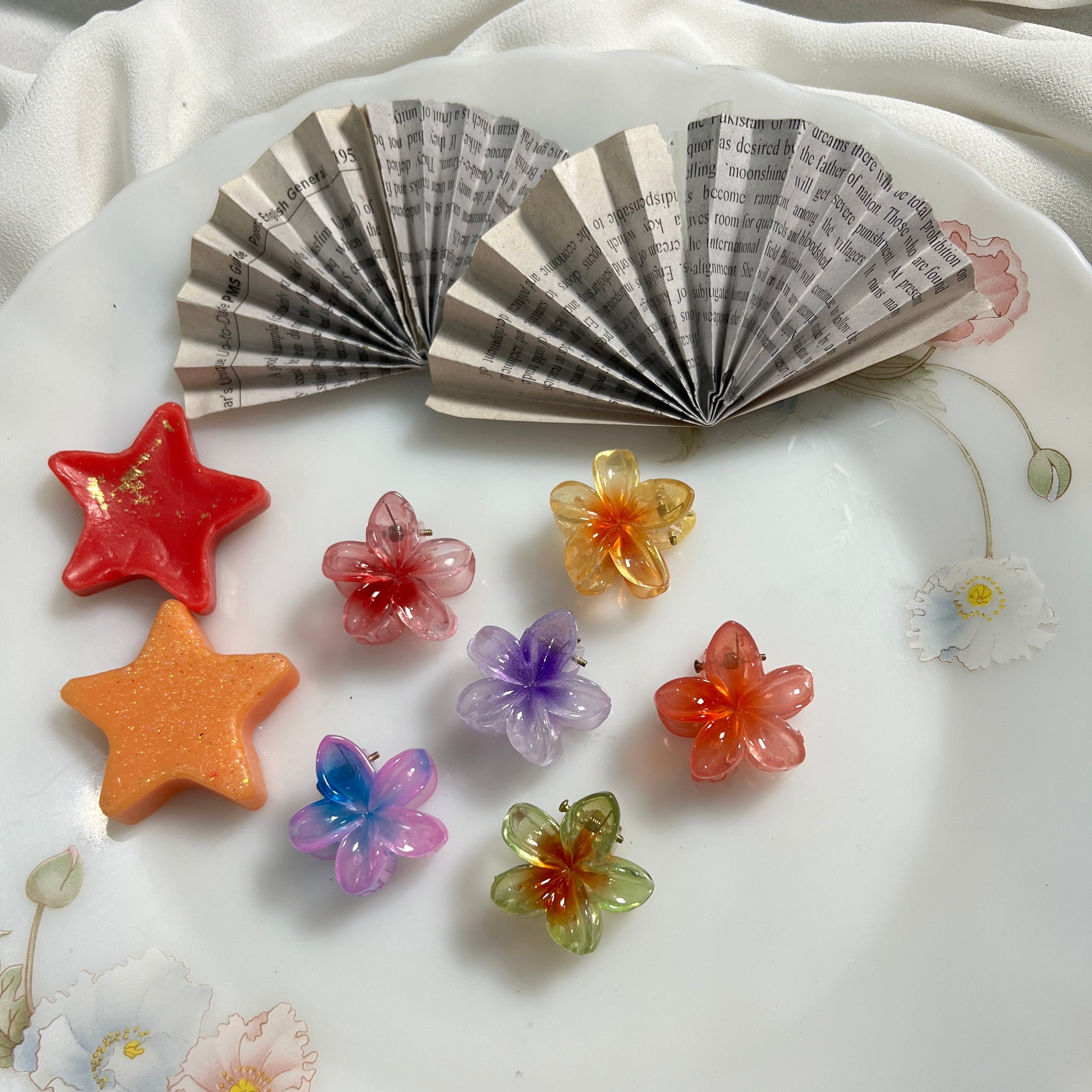 Pack of 6 Mini Glossy Hair Claw