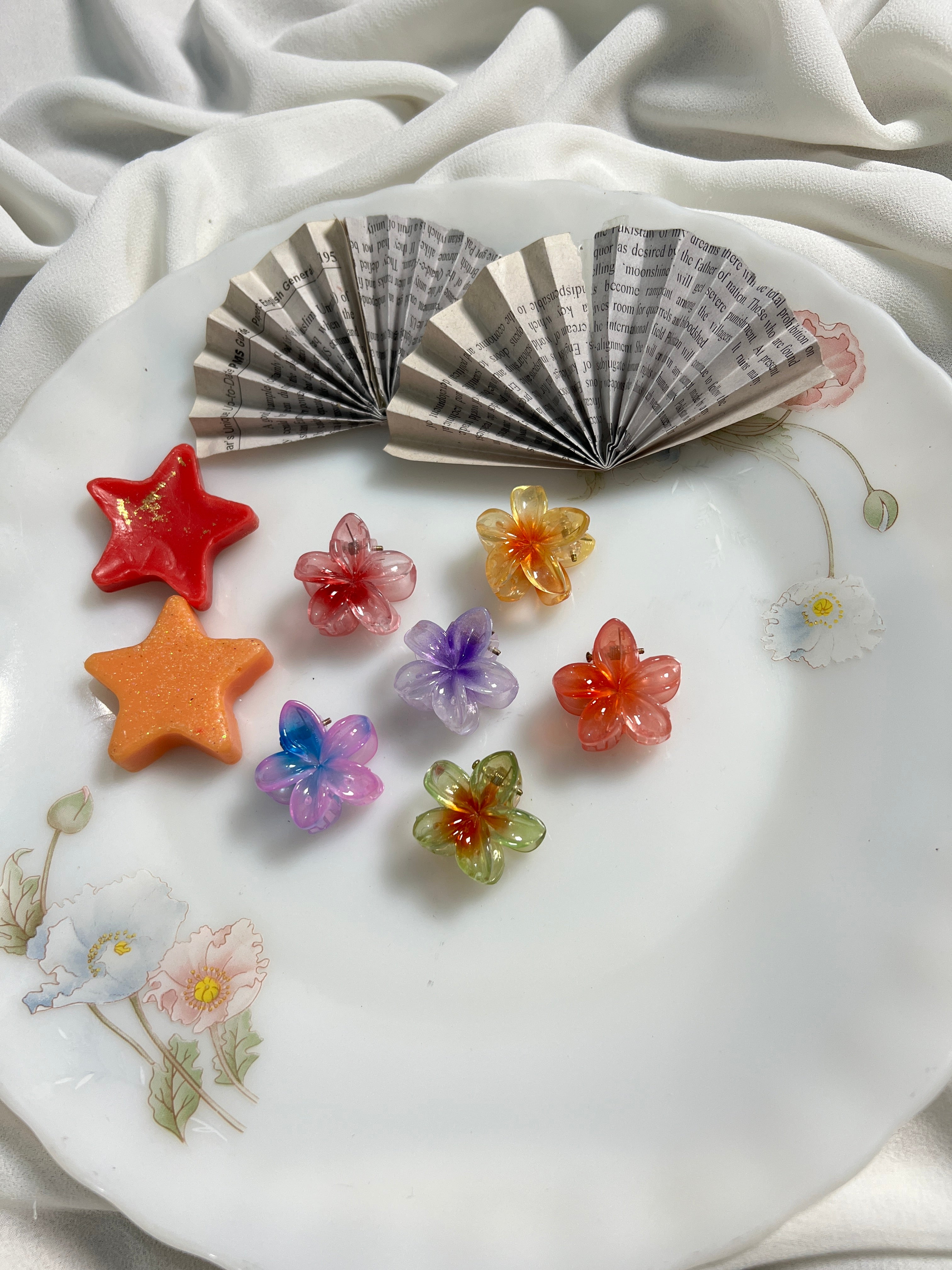 Pack of 6 Mini Glossy Hair Claw