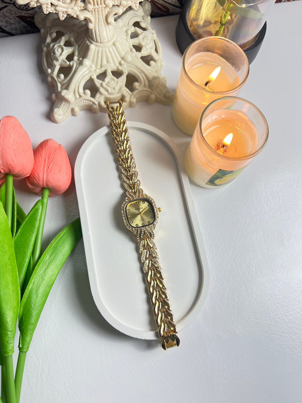 EQWAS Square Dial Watch