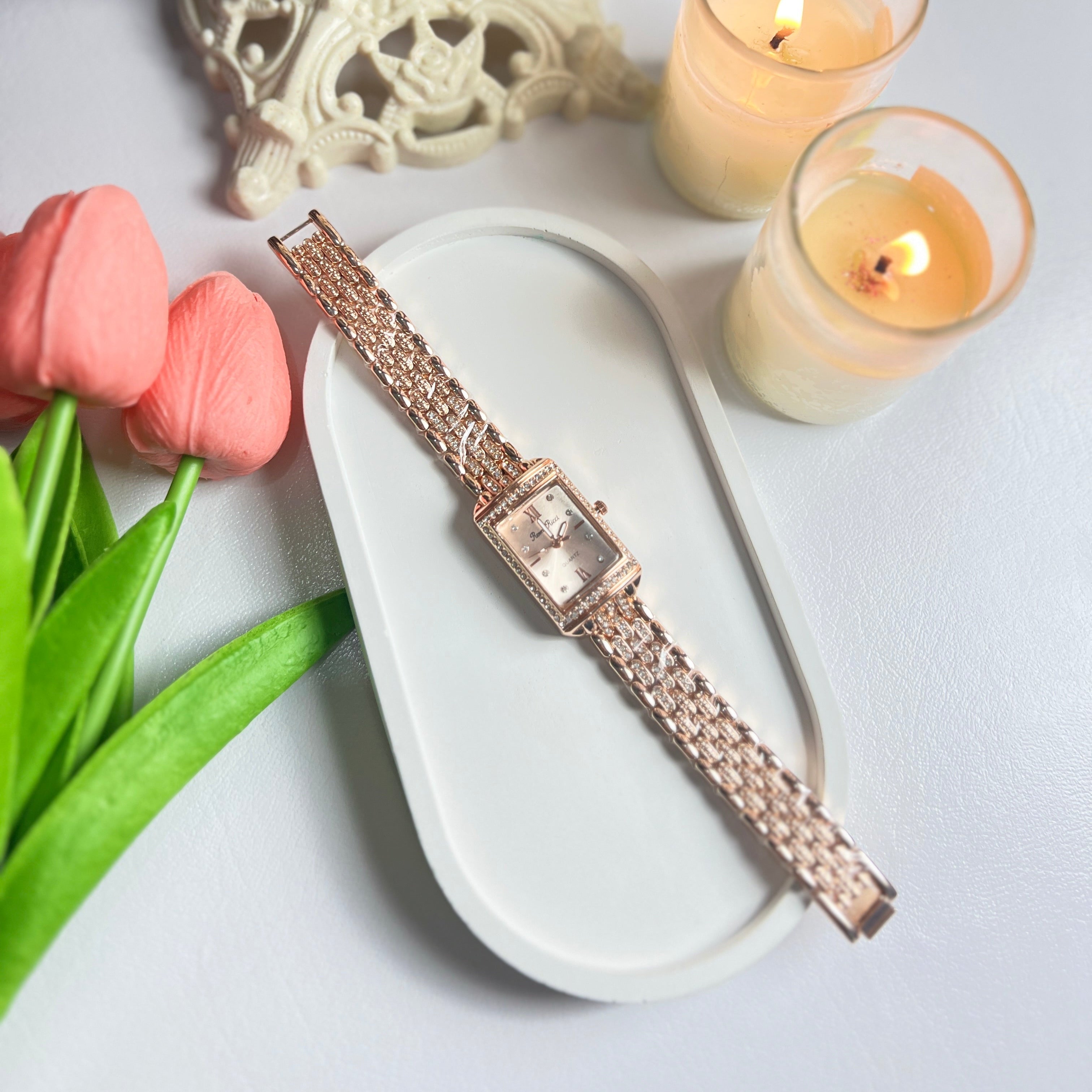 Rose Gold Quartz Watch