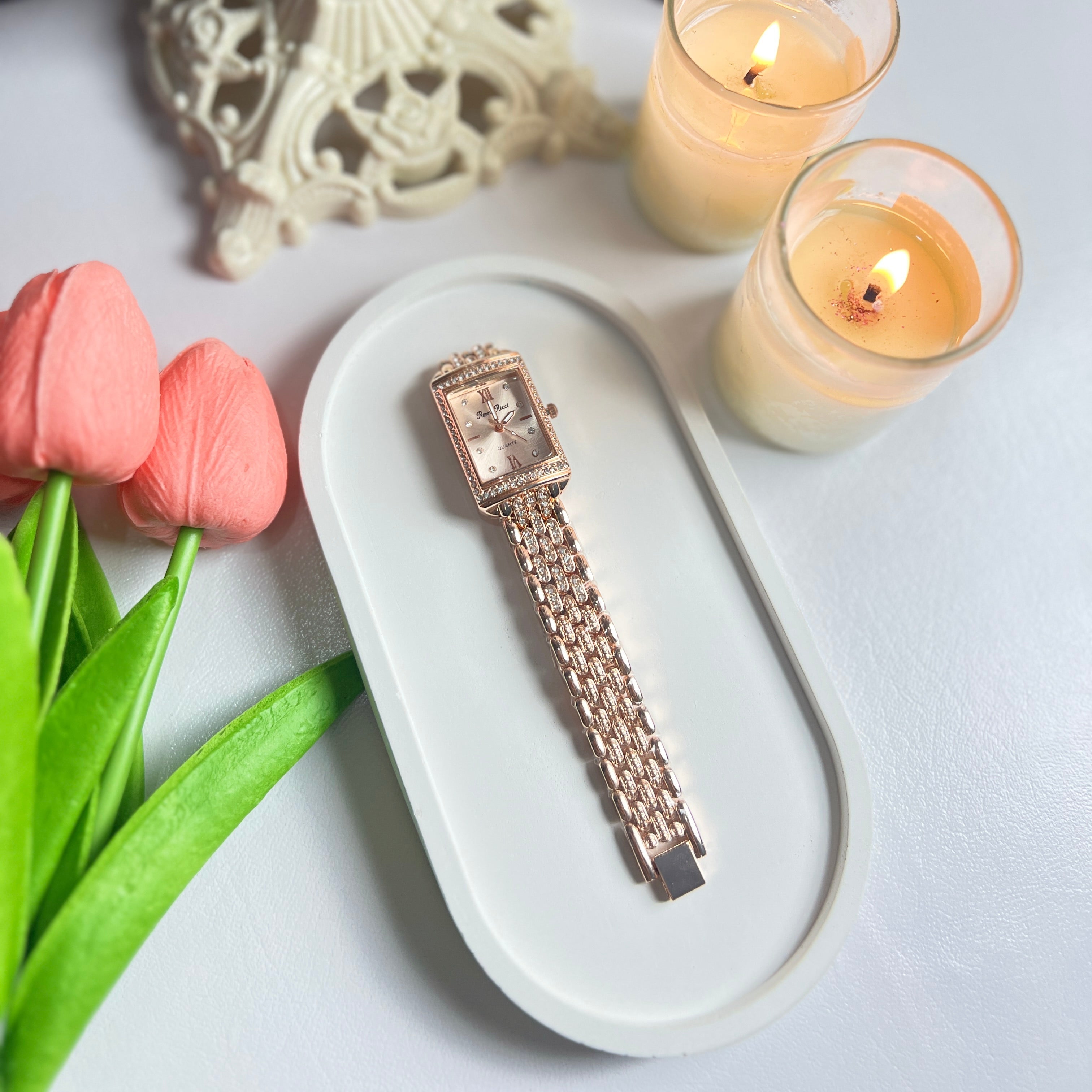 Rose Gold Quartz Watch