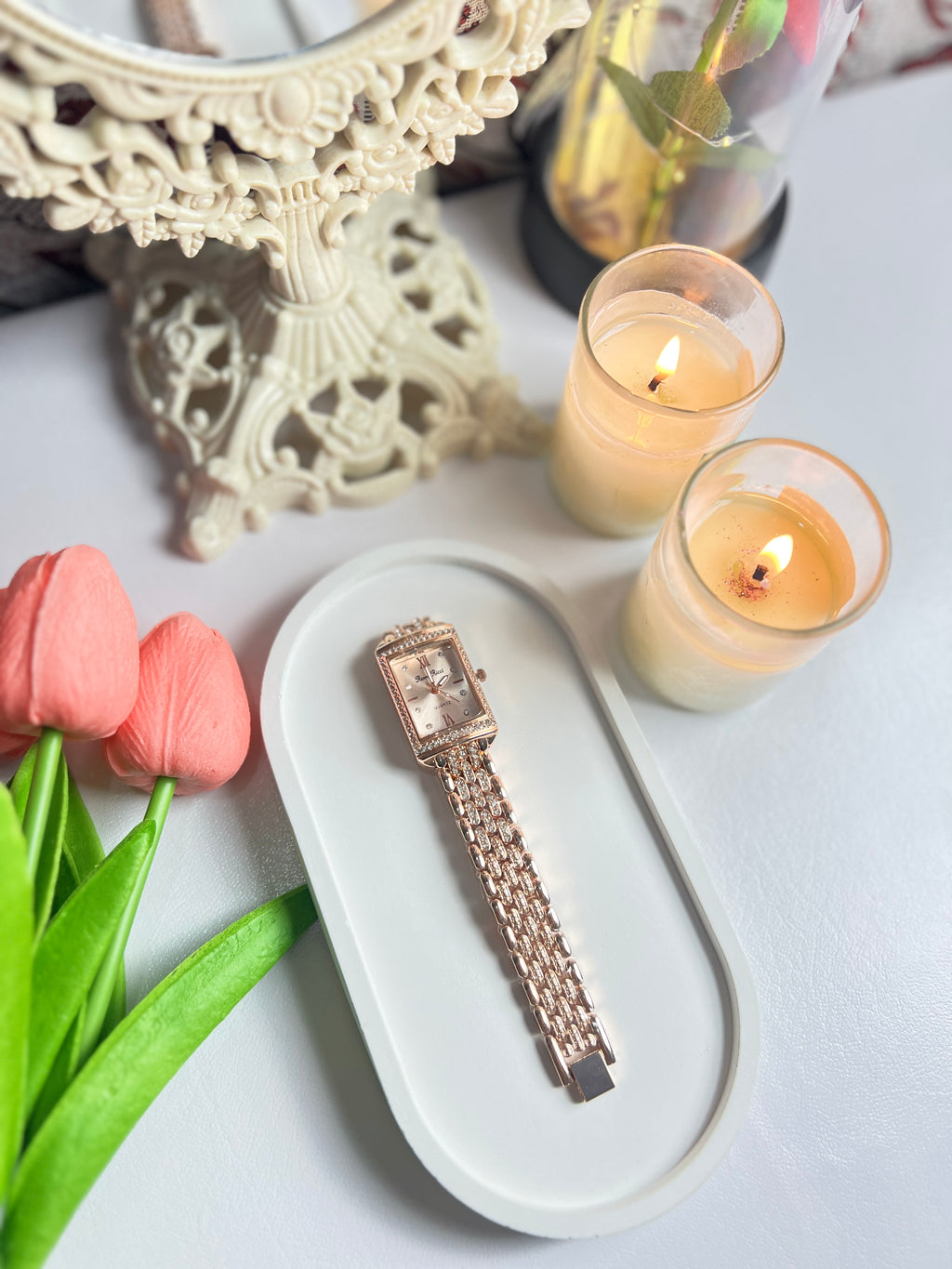 Rose Gold Quartz Watch