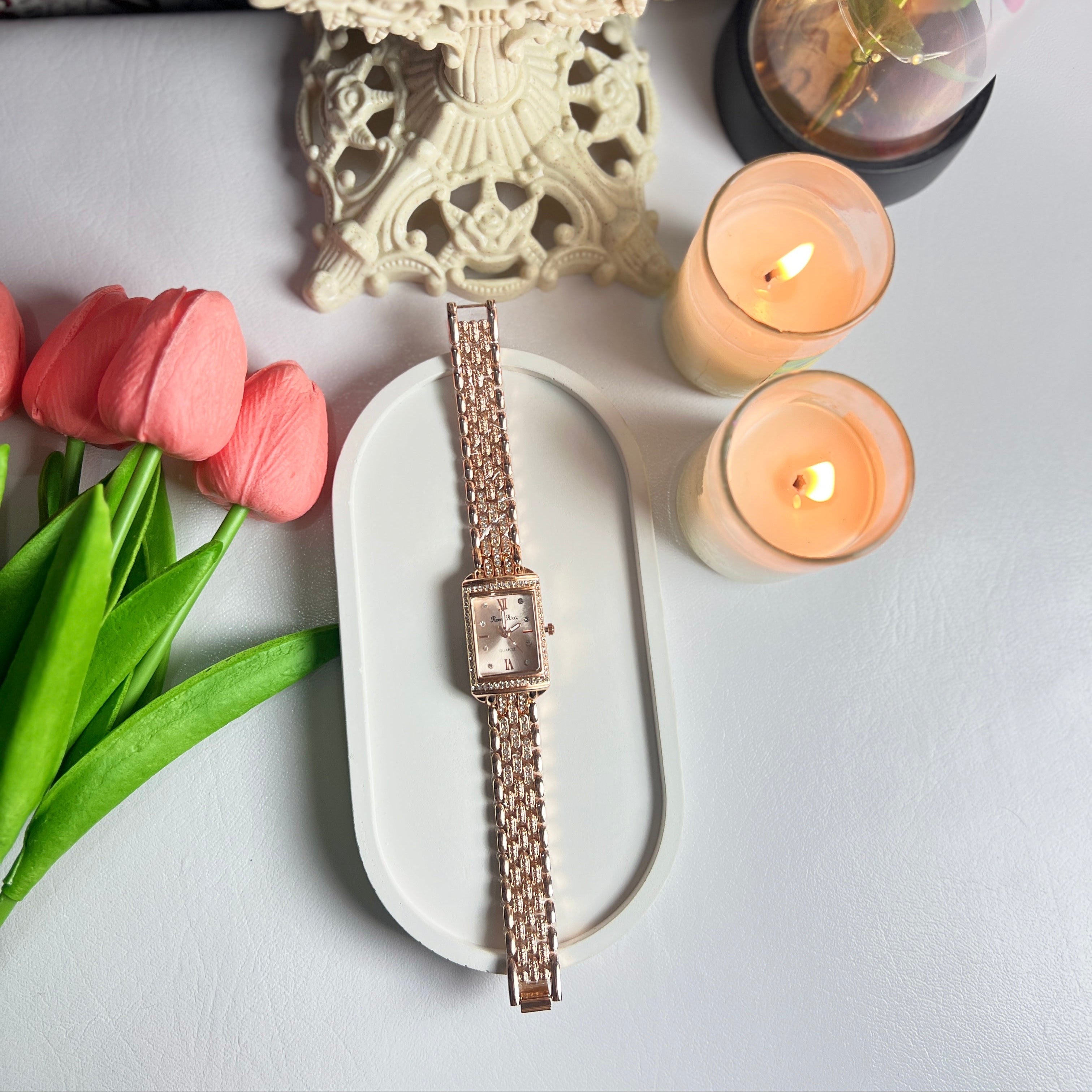 Rose Gold Quartz Watch