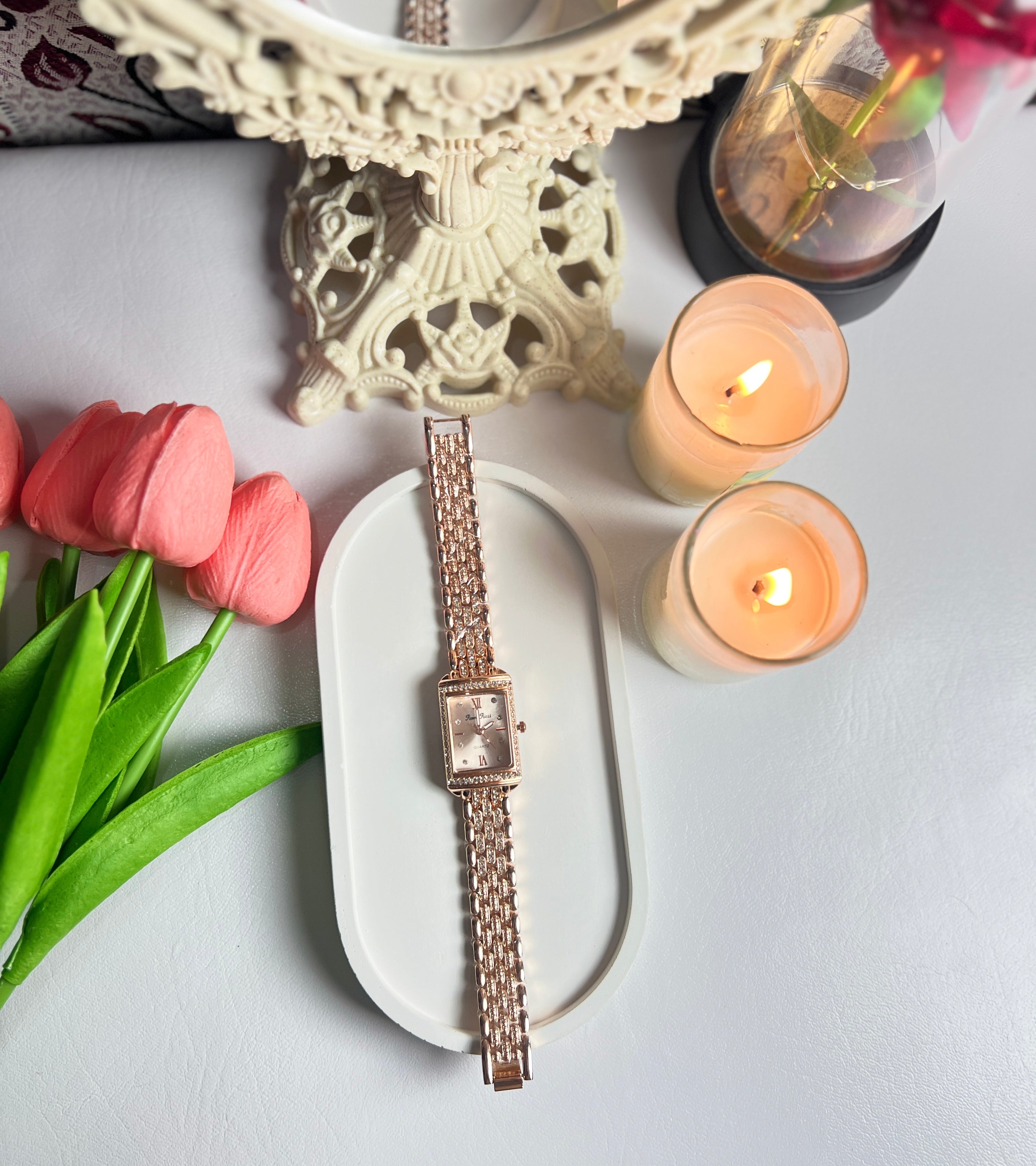 Rose Gold Quartz Watch