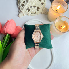Rose Gold Hexagon Watch