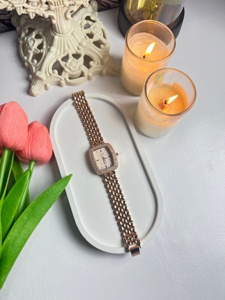 Rose Gold Square Dail