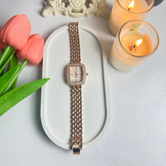 Rose Gold Square Dail