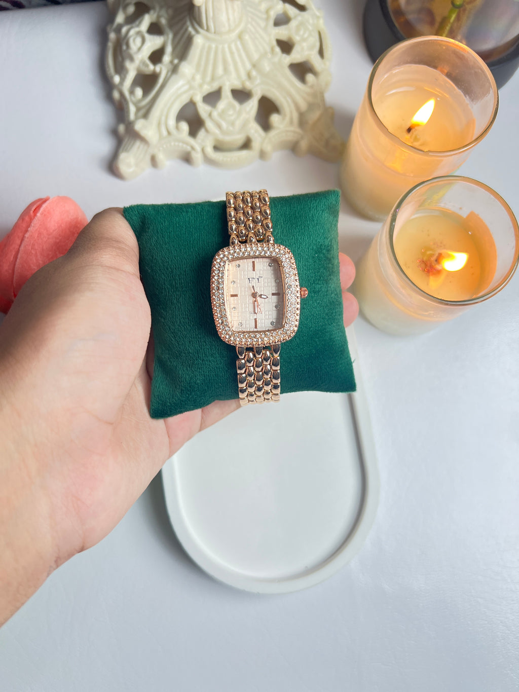 Rose Gold Square Dail