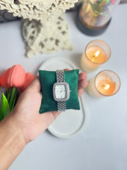 Silver Square dial Watch