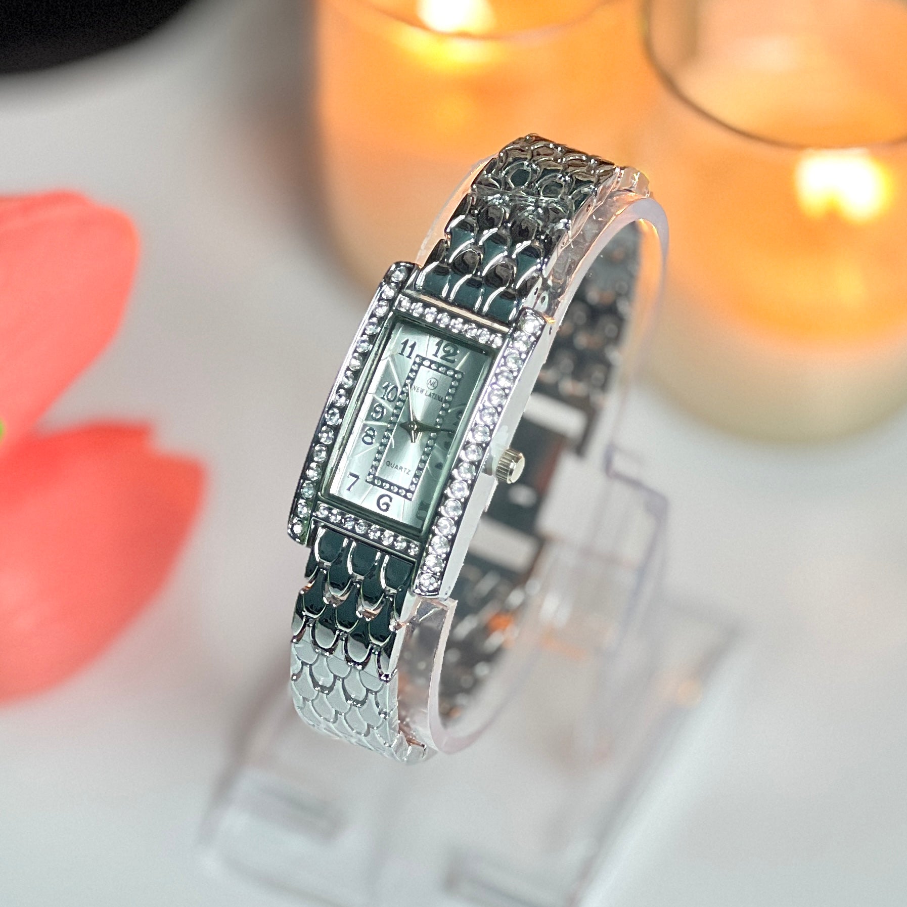 Silver Rectangular Watch