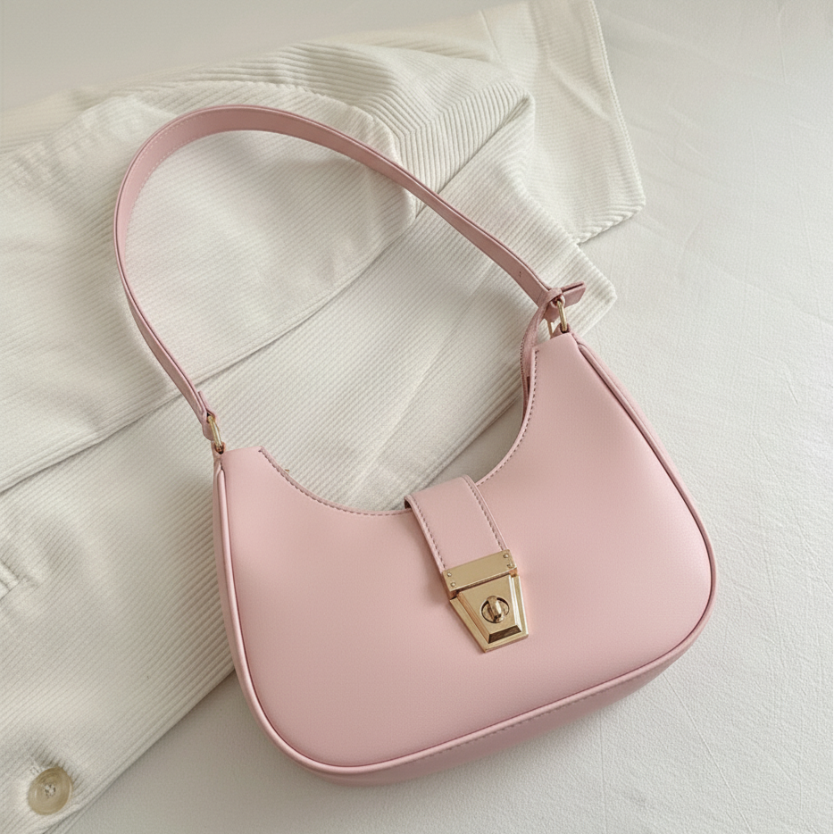 Pink Noir Elegance Shoulder Bag