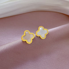 White Clover Earrings